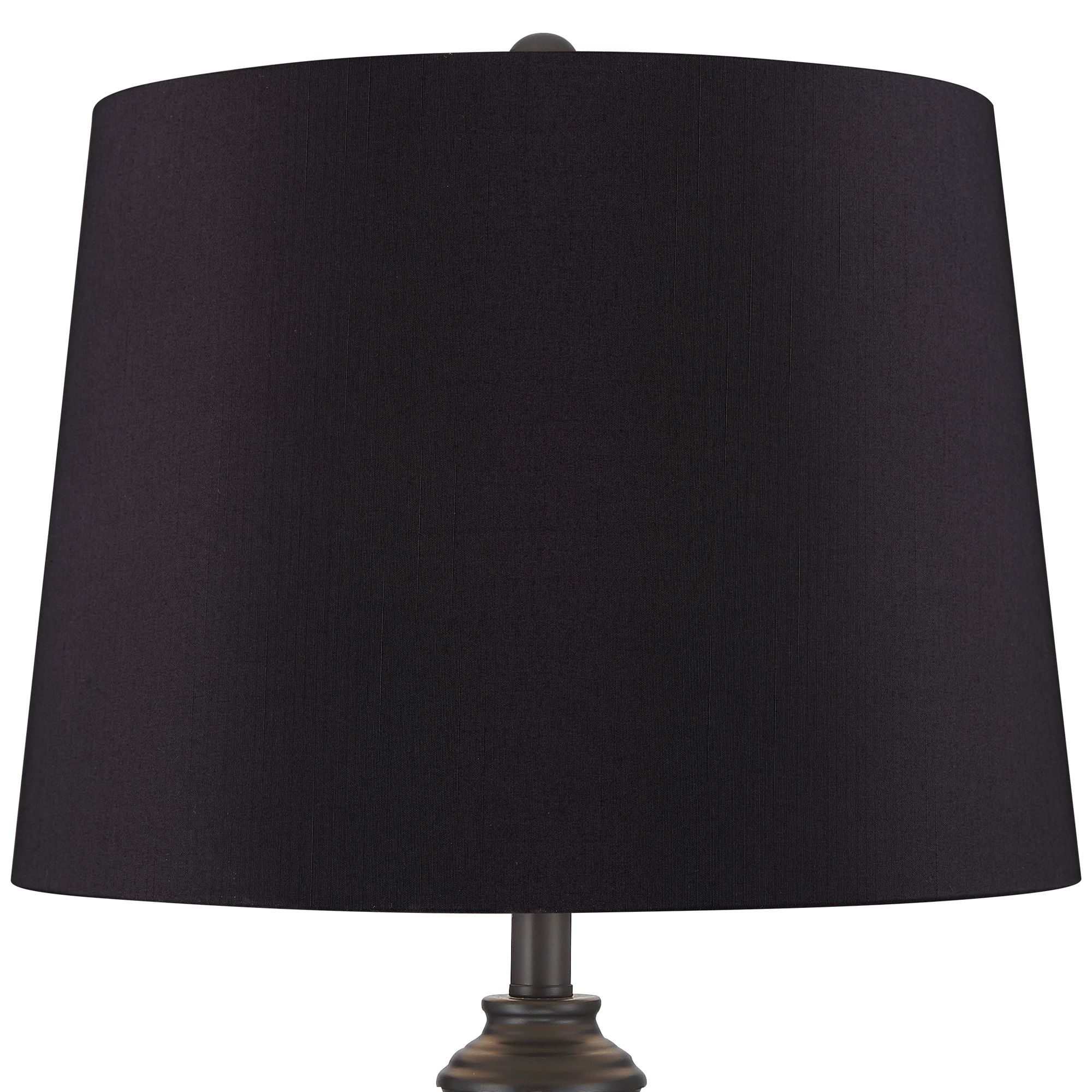 Image 2 Possini Euro Lynn 26" High Black Shade Black Buffet Lamps Set of 2 more views