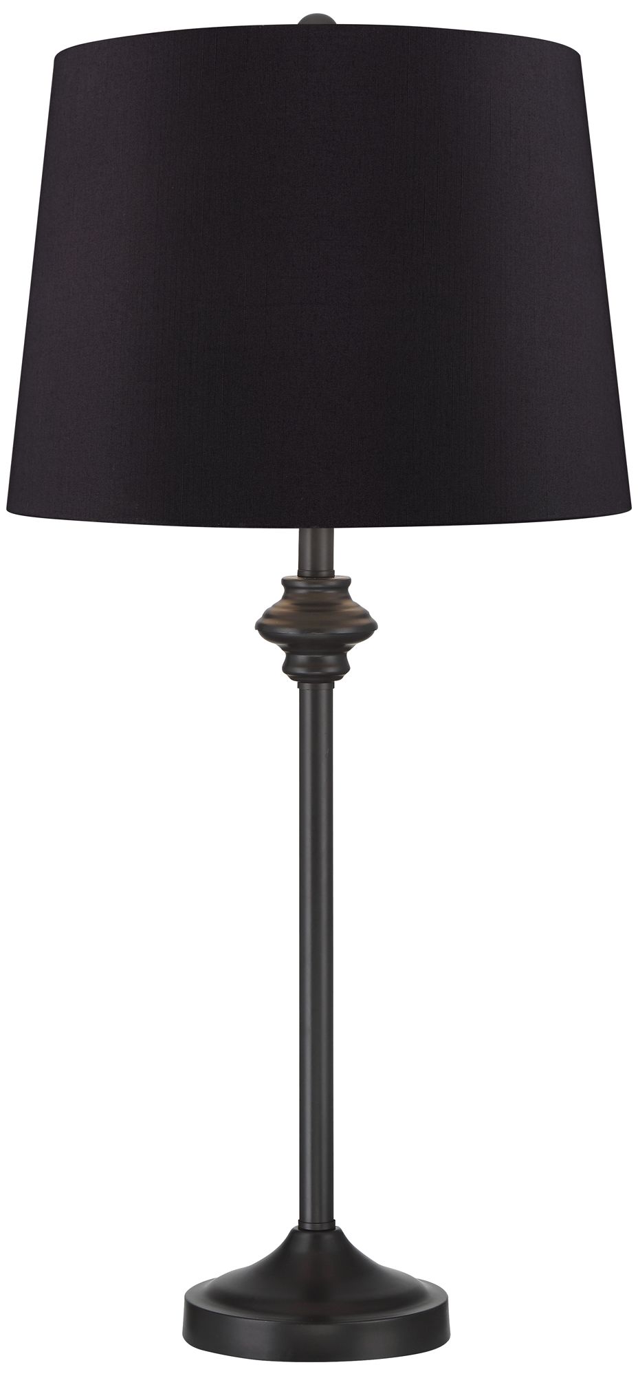 Image 4 Possini Euro Lynn 26" High Black Shade Black Buffet Lamps Set of 2 more views
