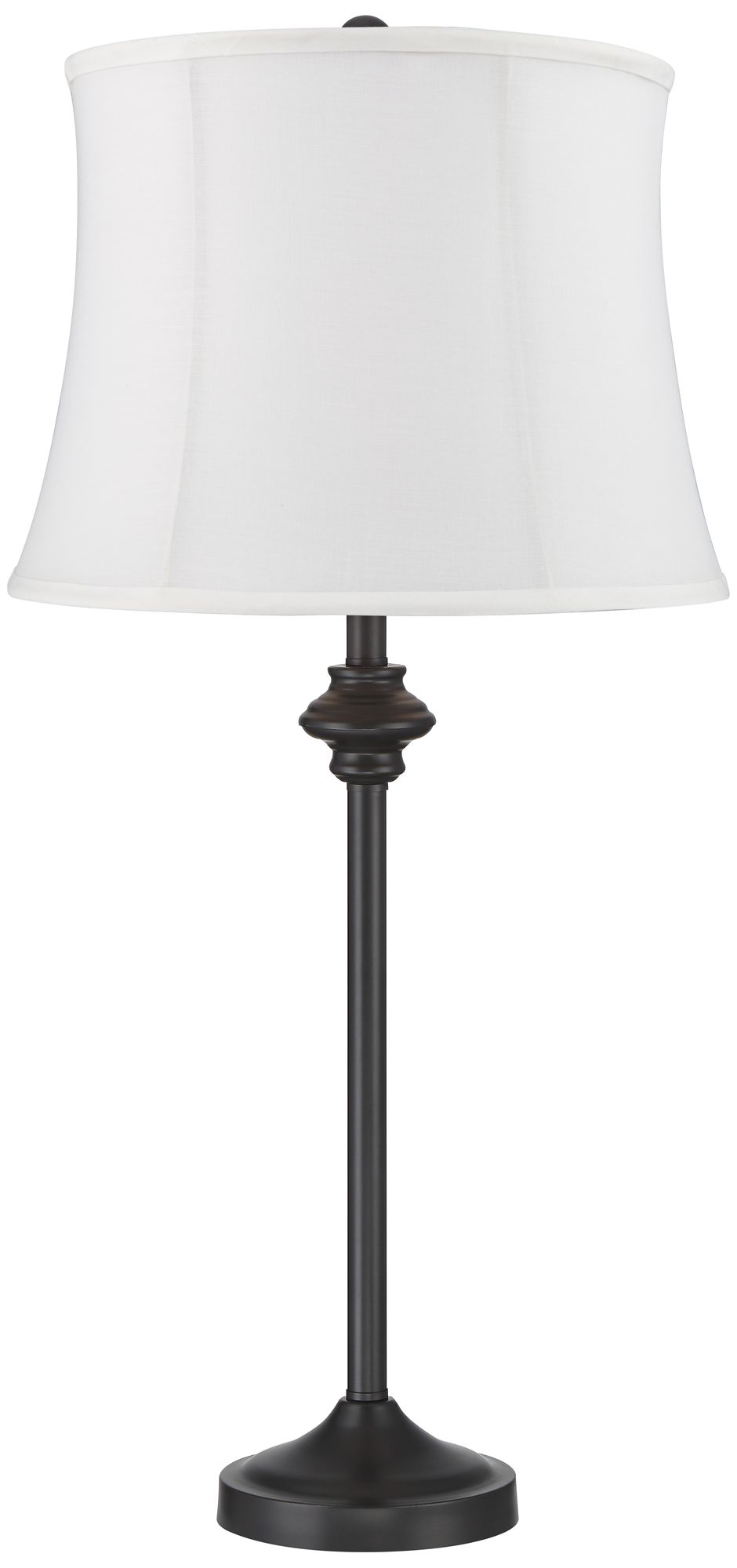 Image 6 Possini Euro Lynn 26" High Bronze White Buffet Lamps Set of 2 more views