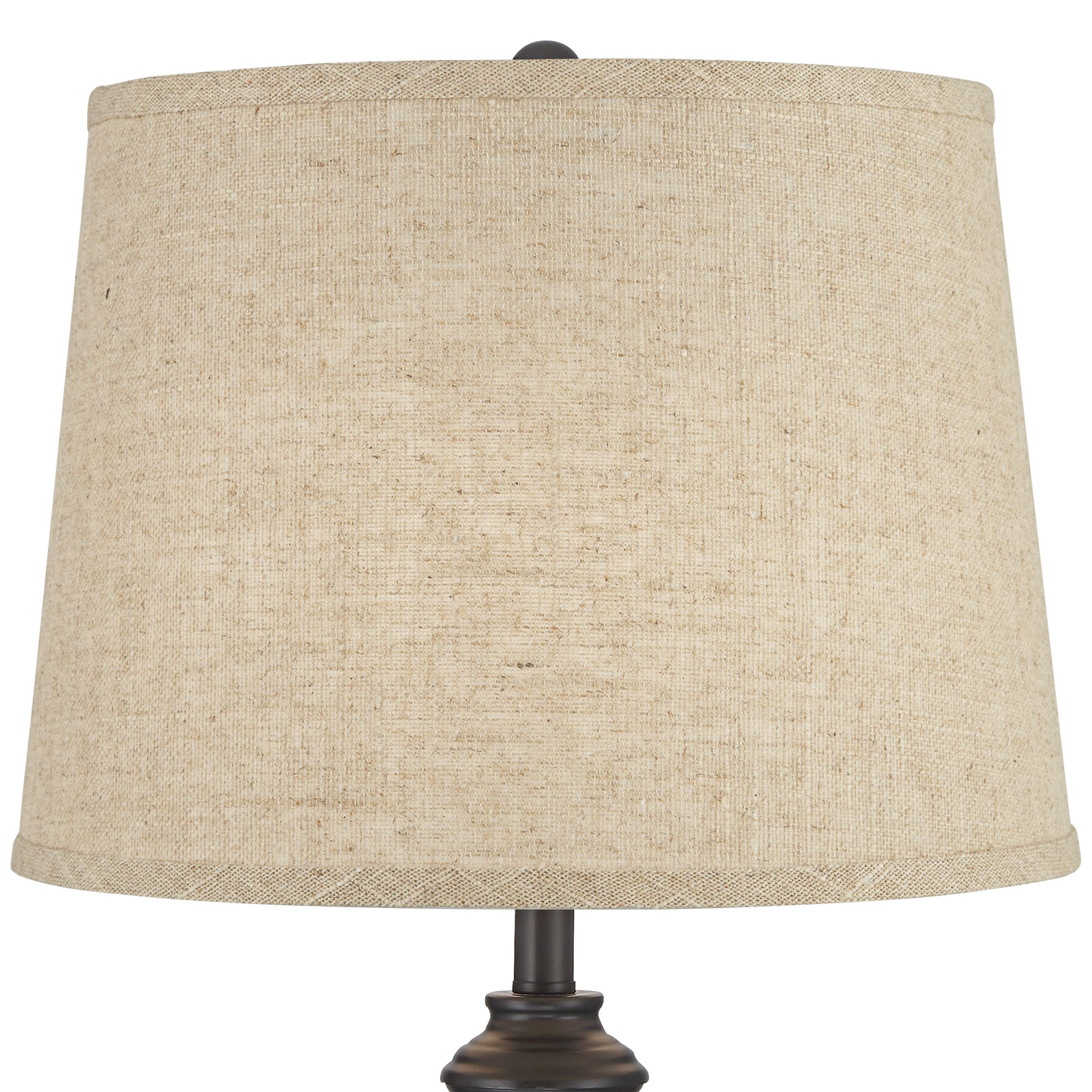Image 2 Possini Euro Lynn 26" High Burlap Shade Black Buffet Lamps Set of 2 more views