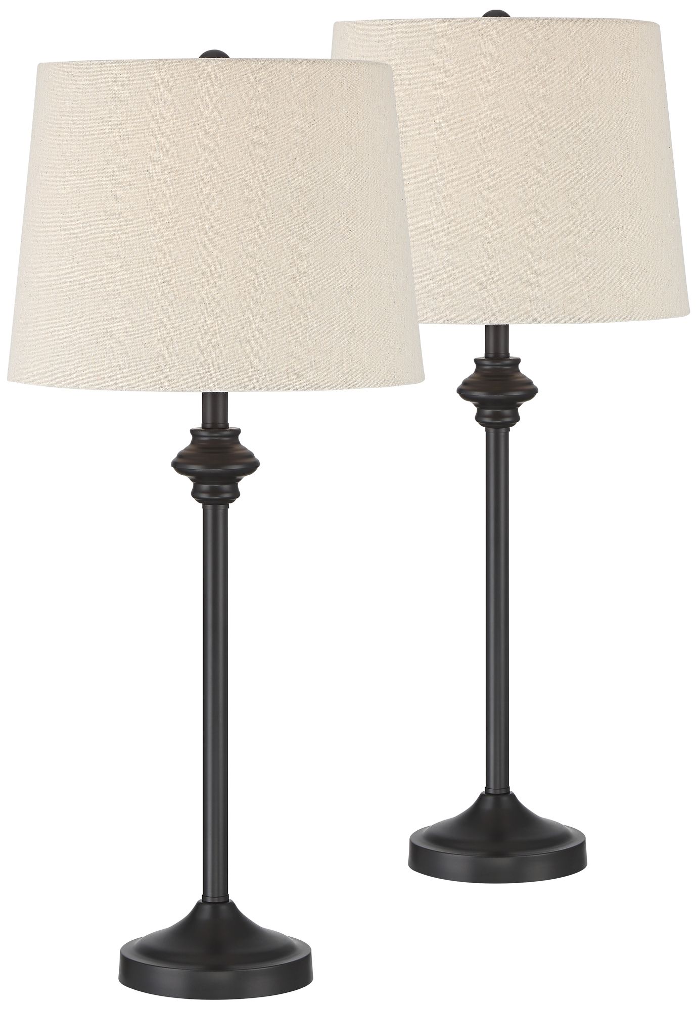 Image 2 Possini Euro Lynn 26" High Stick Buffet Table Lamps Set of 2