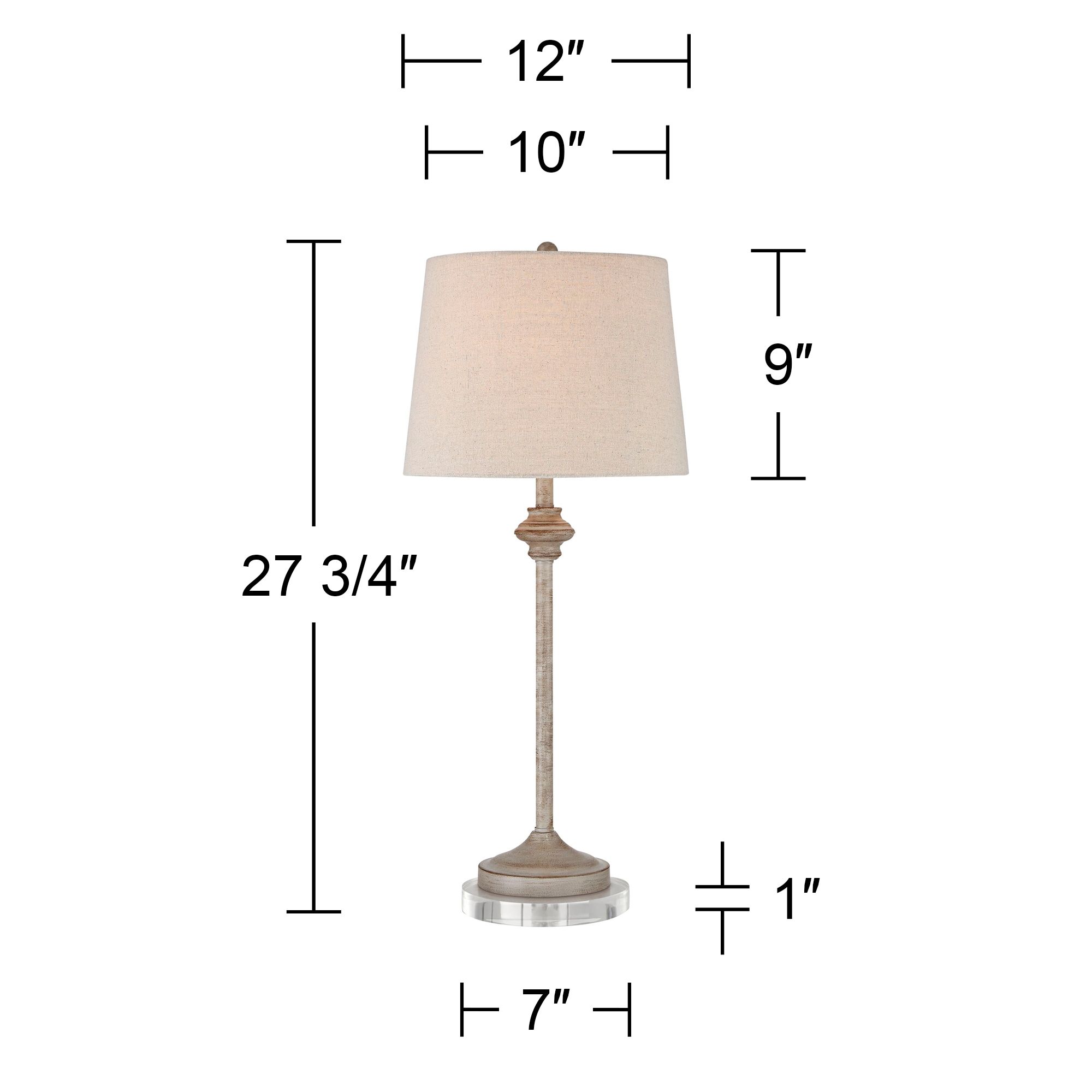 Image 5 Possini Euro Lynn 27 3/4" Faux Wood Buffet Lamps with Acrylic Risers more views