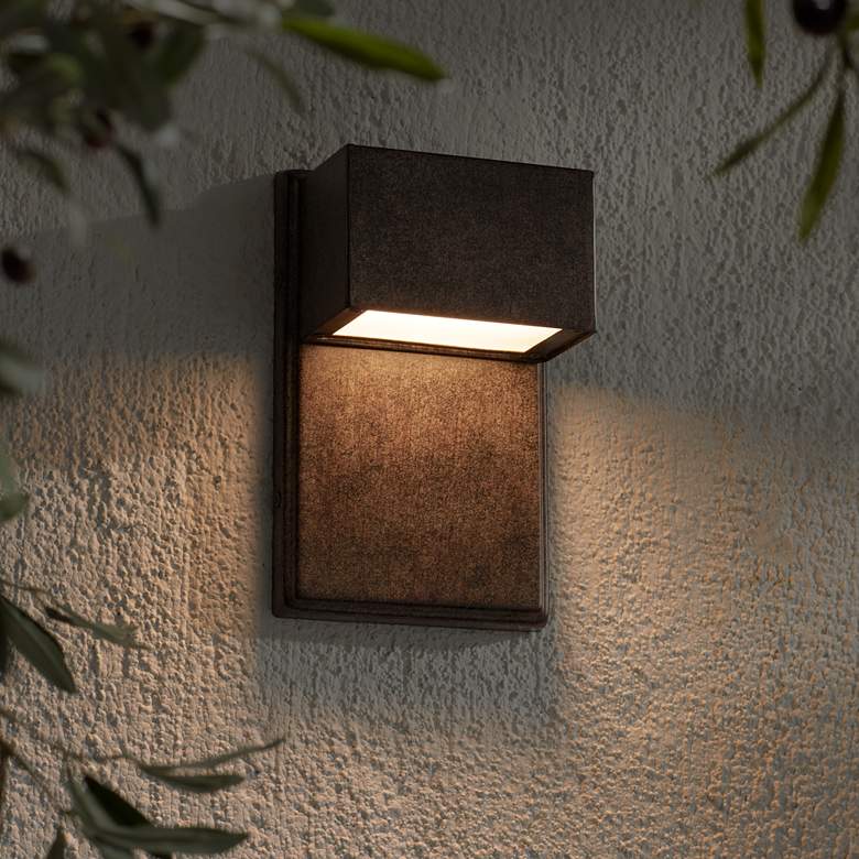 Image 4 Possini Euro Lyons 8 inch High Modern LED Downlight Outdoor Wall Light more views
