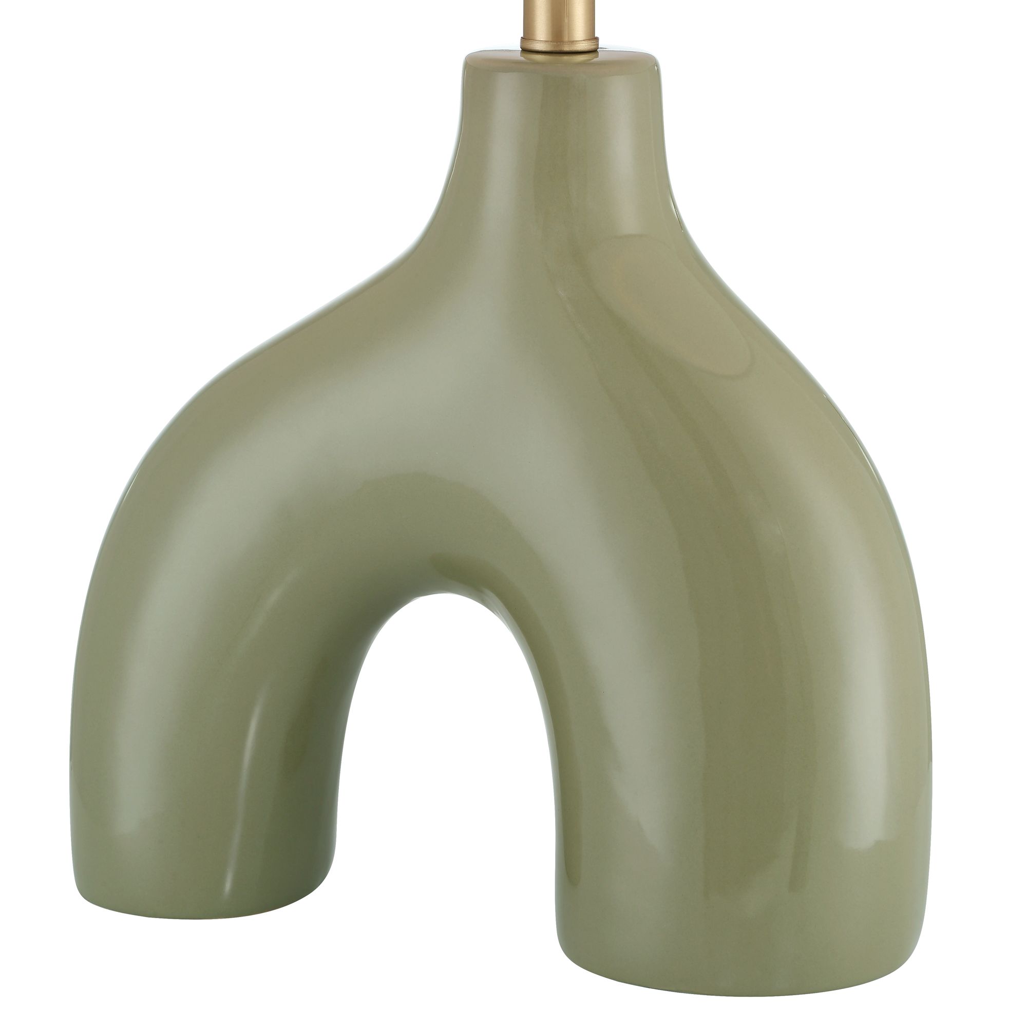 Watch A Video About the 360 Lighting Lyrah Modern Green Ceramic Table Lamp