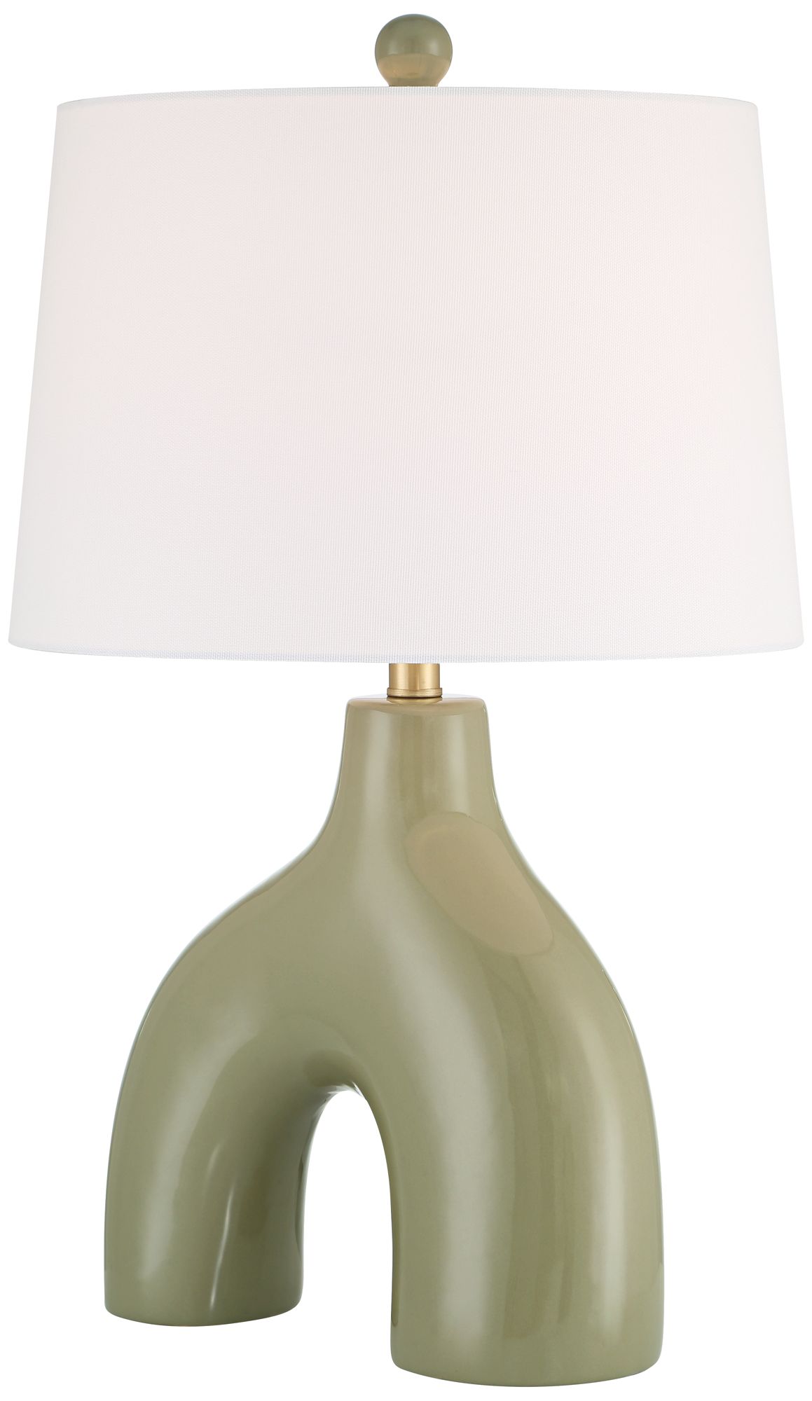 Watch A Video About the 360 Lighting Lyrah Modern Green Ceramic Table Lamp