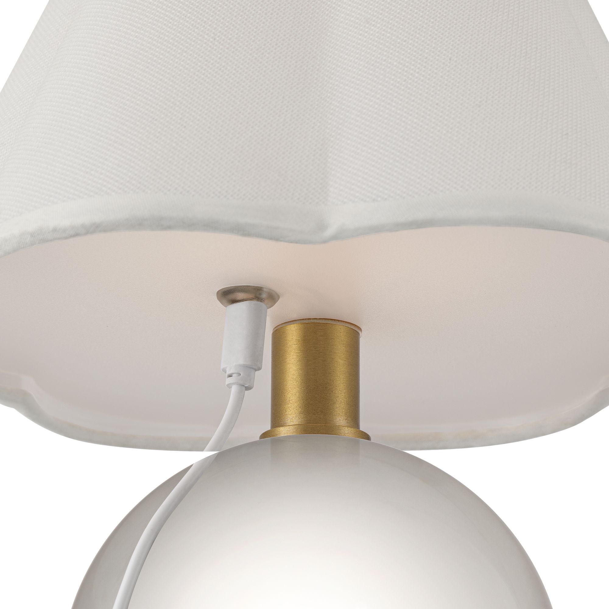 Image 4 Possini Euro Maddie 10 1/4"H Clear Glass Battery Powered Accent Lamp more views