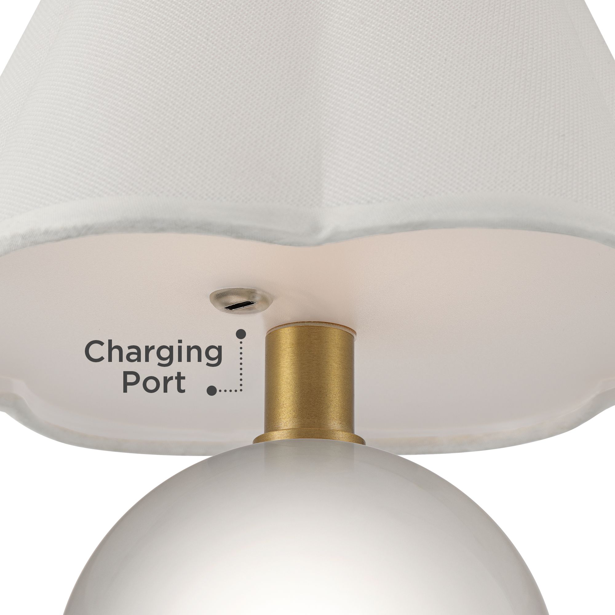 Image 5 Possini Euro Maddie 10 1/4"H Clear Glass Battery Powered Accent Lamp more views