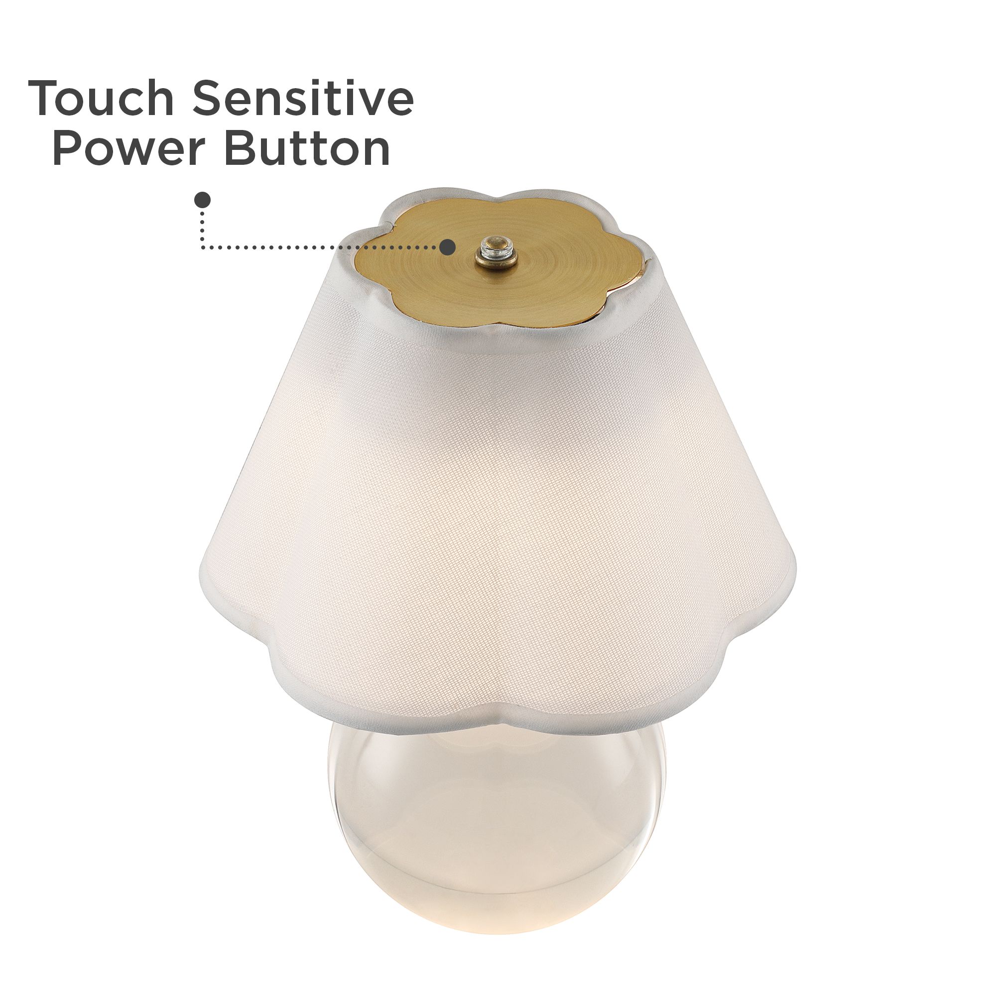 Image 7 Possini Euro Maddie 10 1/4"H Clear Glass Battery Powered Accent Lamp more views