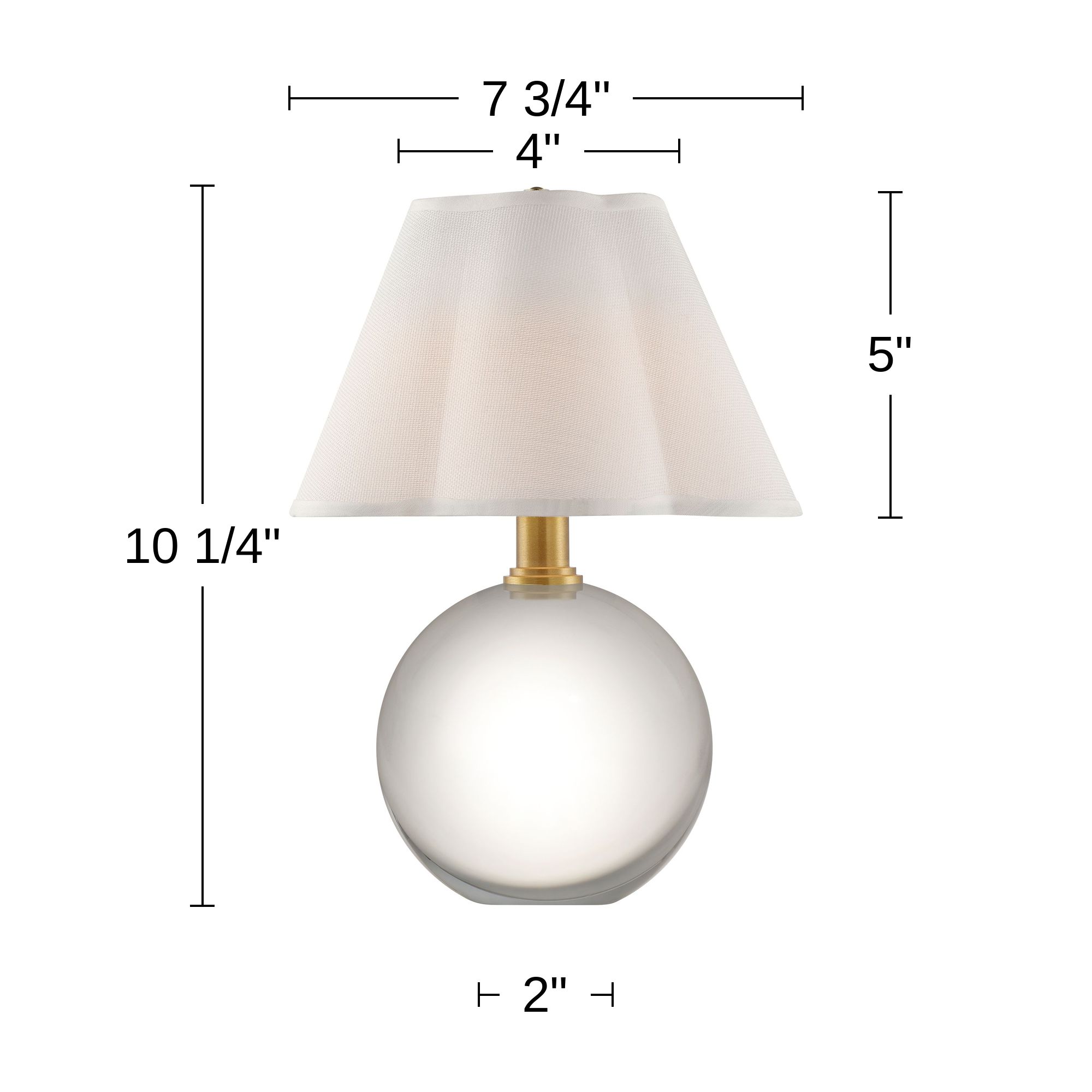 Possini Euro Maddie 10 1/4"H Clear Glass Battery Powered Accent Lamp