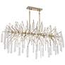 Thumbnail3 of Possini Euro Madeleine 56 1/2" Wide 10-Light Brass Rain Island Pendant