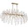 Possini Euro Madeleine 56 1/2" Wide 10-Light Brass Rain Island Pendant