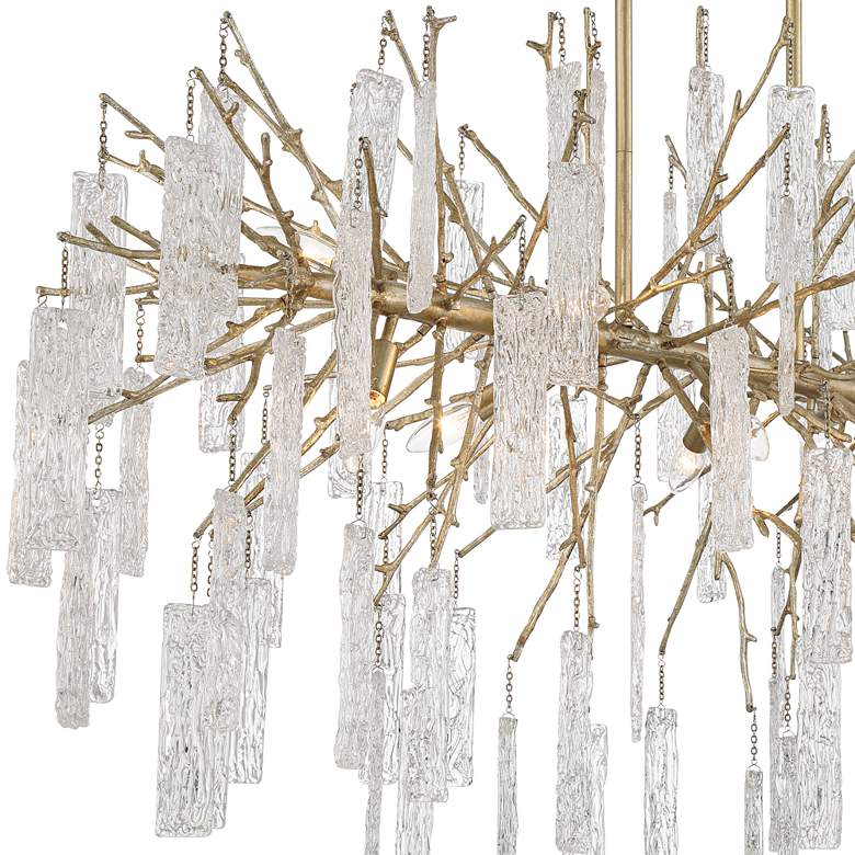 Image 5 Possini Euro Madeleine 56 1/2" Wide 10-Light Brass Rain Island Pendant more views
