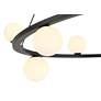 4_Possini Euro Madrid 35 1/2"W Matte Black and Glass 8-Light Chandelier more views