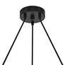 5_Possini Euro Madrid 35 1/2"W Matte Black and Glass 8-Light Chandelier more views