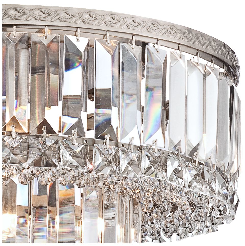 Image 3 Possini Euro Magnificence 16" Nickel and Crystal Ceiling Light more views