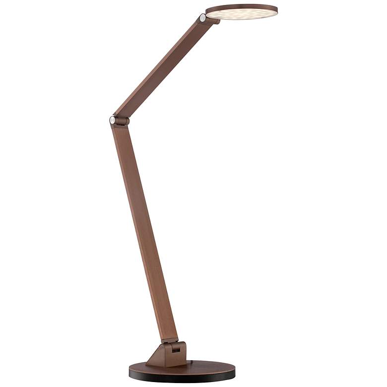Image 3 Possini Euro Magnum French Bronze Finish Adjustable LED Desk Lamp