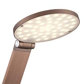 Image4 of Possini Euro Magnum French Bronze Finish Adjustable LED Desk Lamp more views