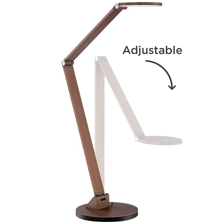 Image 6 Possini Euro Magnum French Bronze Finish Adjustable LED Desk Lamp more views