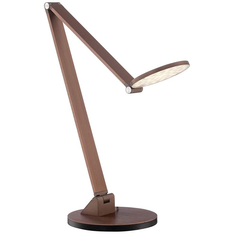Image 7 Possini Euro Magnum French Bronze Finish Adjustable LED Desk Lamp more views