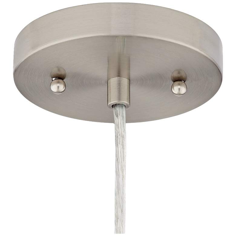 Image 5 Possini Euro Major 12 1/2 inch Nickel and Clear Glass LED Pendant Light more views