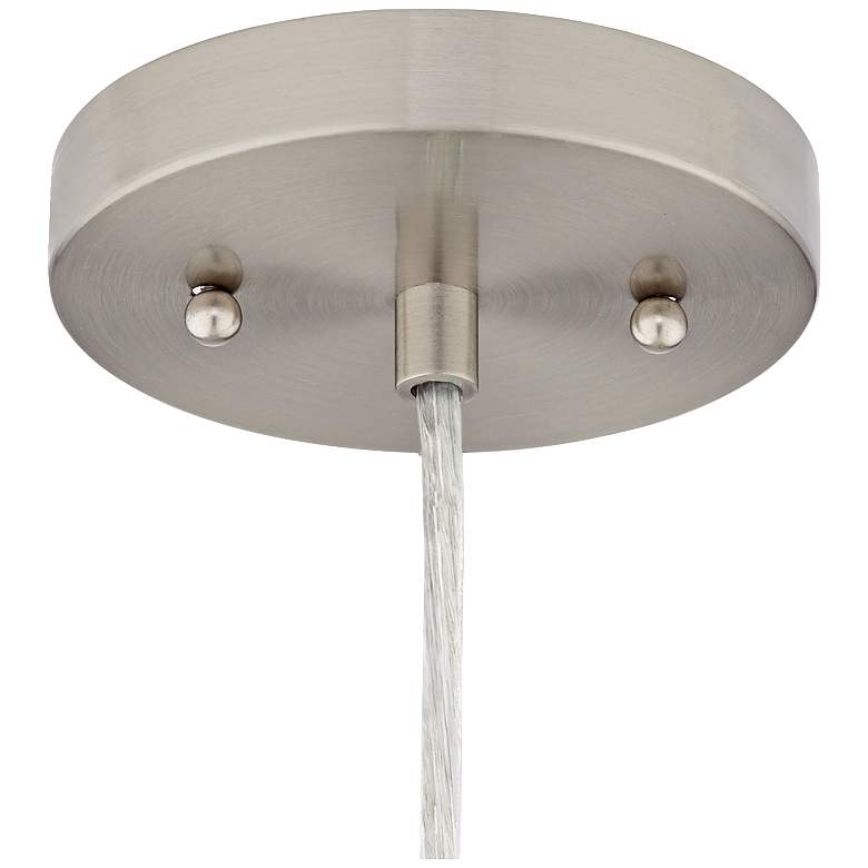 Image 5 Possini Euro Major 12 1/2" Nickel and Clear Glass LED Pendant Light more views
