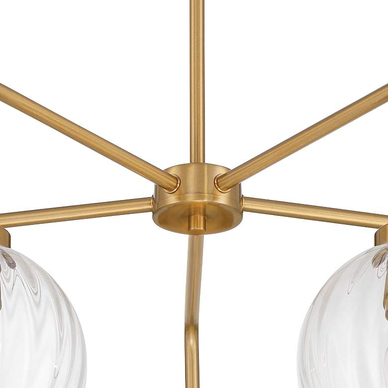 Image 5 Possini Euro Mandy 30" Wide Plated Gold 5-Light Chandelier more views