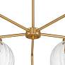 6_Possini Euro Mandy 30" Wide Plated Gold 5-Light Chandelier more views