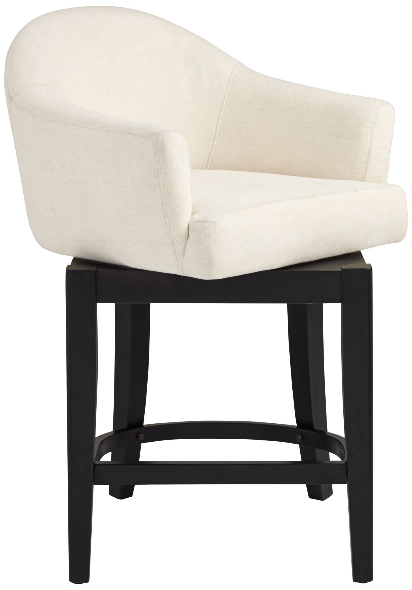 Possini Euro Manfredi 25 3/4"H Ivory Swivel Counter Stool Set of 2