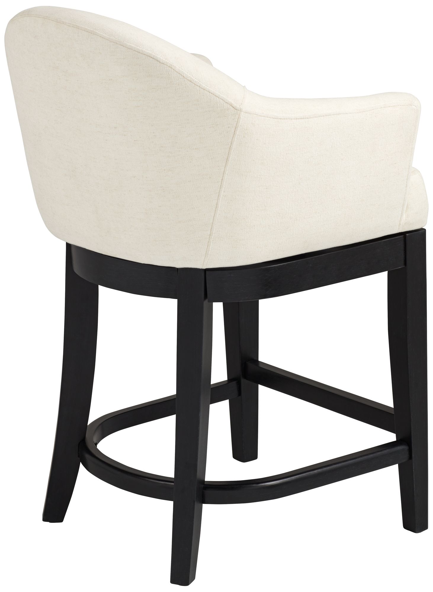 Possini Euro Manfredi 25 3/4"H Ivory Swivel Counter Stool Set of 2