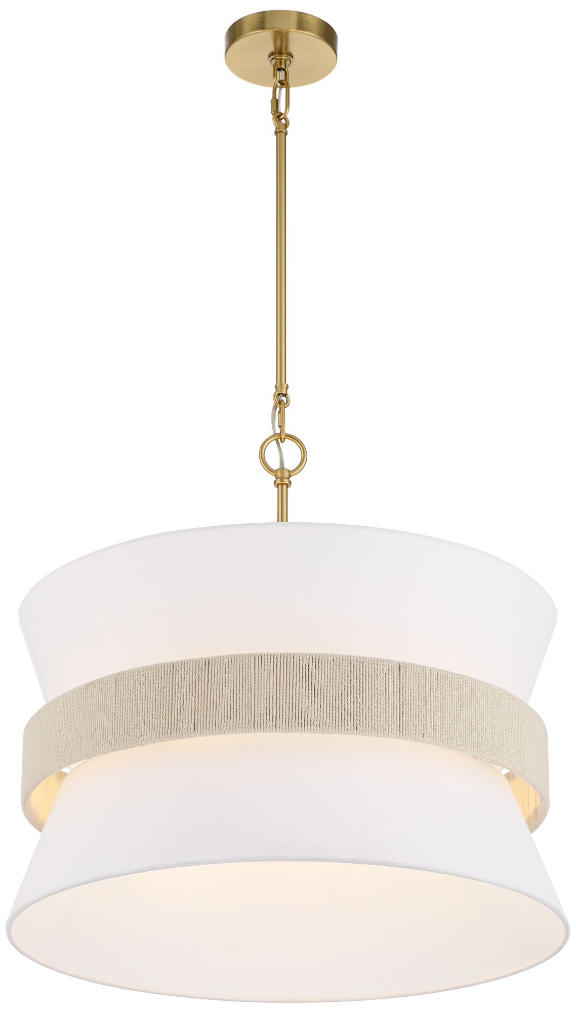 Watch A Video About the Possini Euro Manila Abaca Rope Brass 4 Light Pendant Light