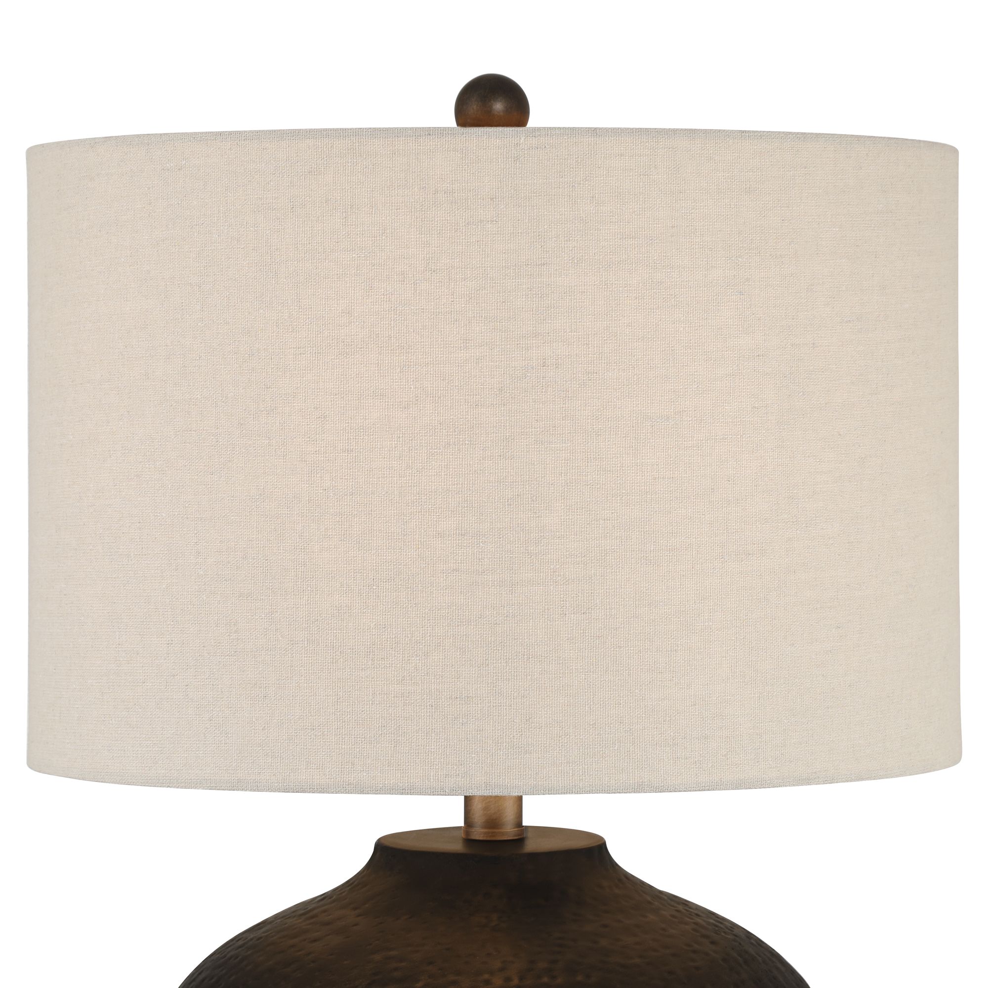 Image 3 Possini Euro Manta 22 1/2" High Textured Black Table Lamp Set of 2 more views