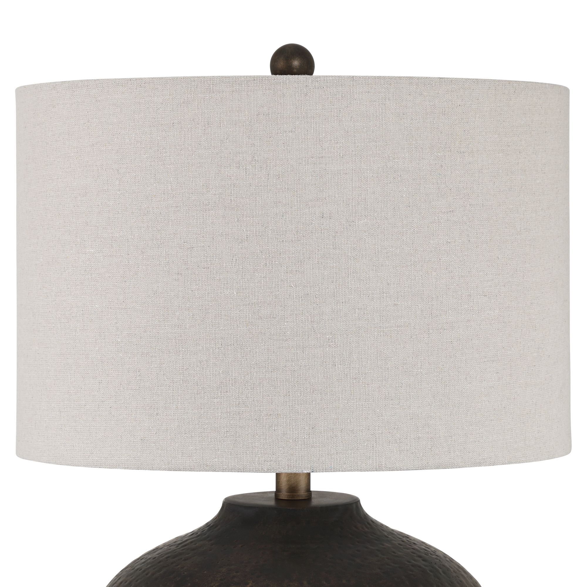 Image 4 Possini Euro Manta 22 1/2" High Textured Black Table Lamp Set of 2 more views