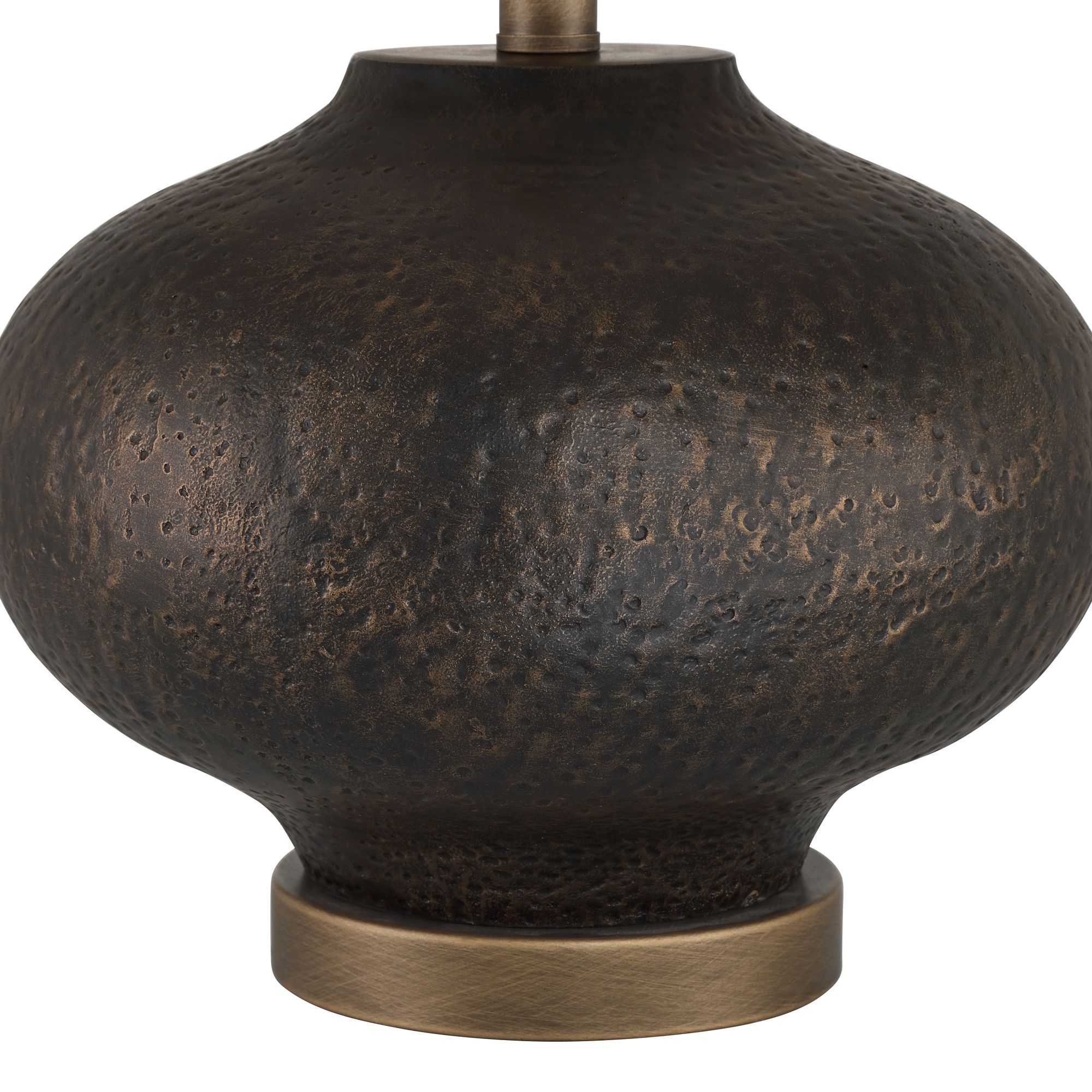 Image 7 Possini Euro Manta 22 1/2" High Textured Black Table Lamp Set of 2 more views