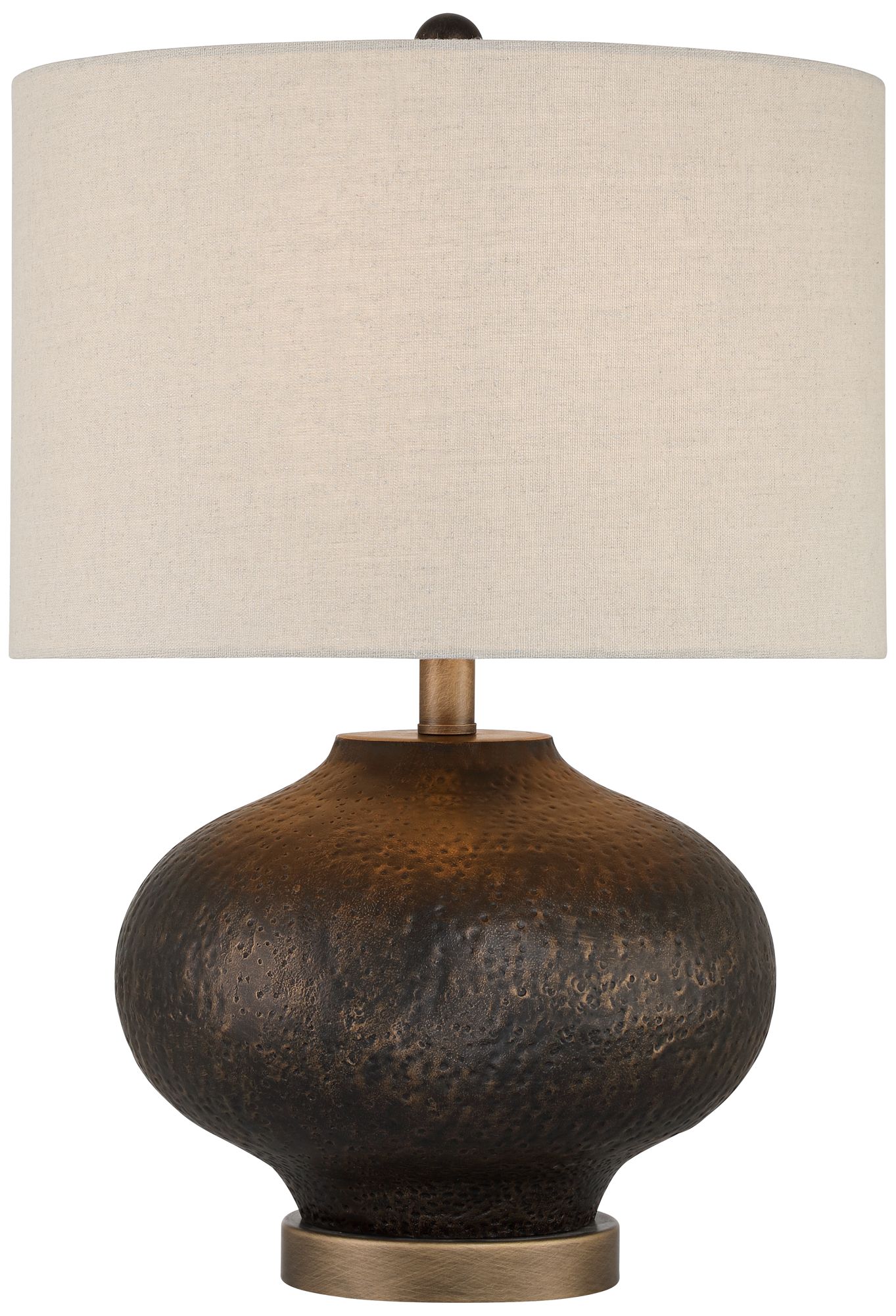 Possini Euro Manta 22 1/2" High Textured Black Table Lamp Set of 2