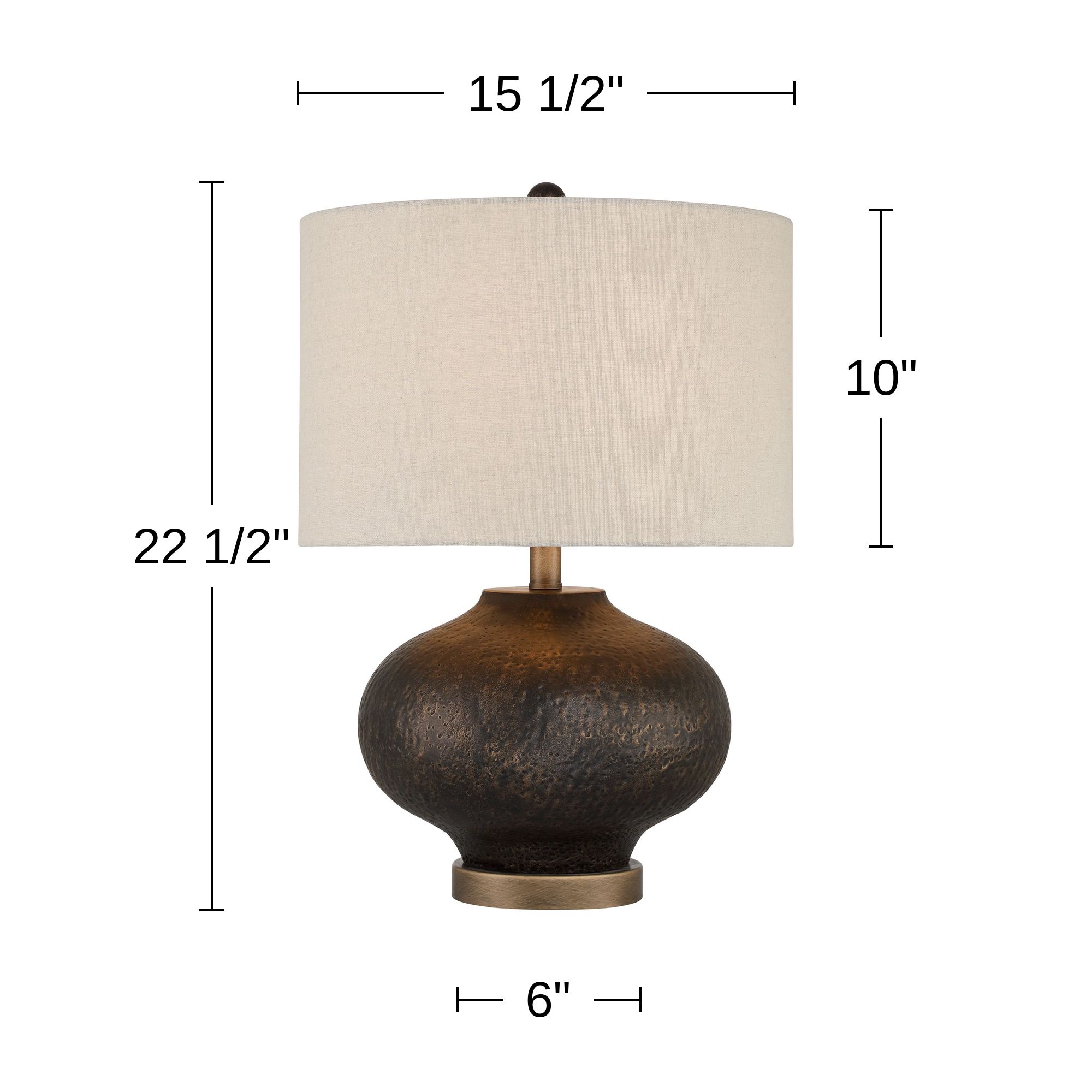 Possini Euro Manta 22 1/2" High Textured Black Table Lamp Set of 2
