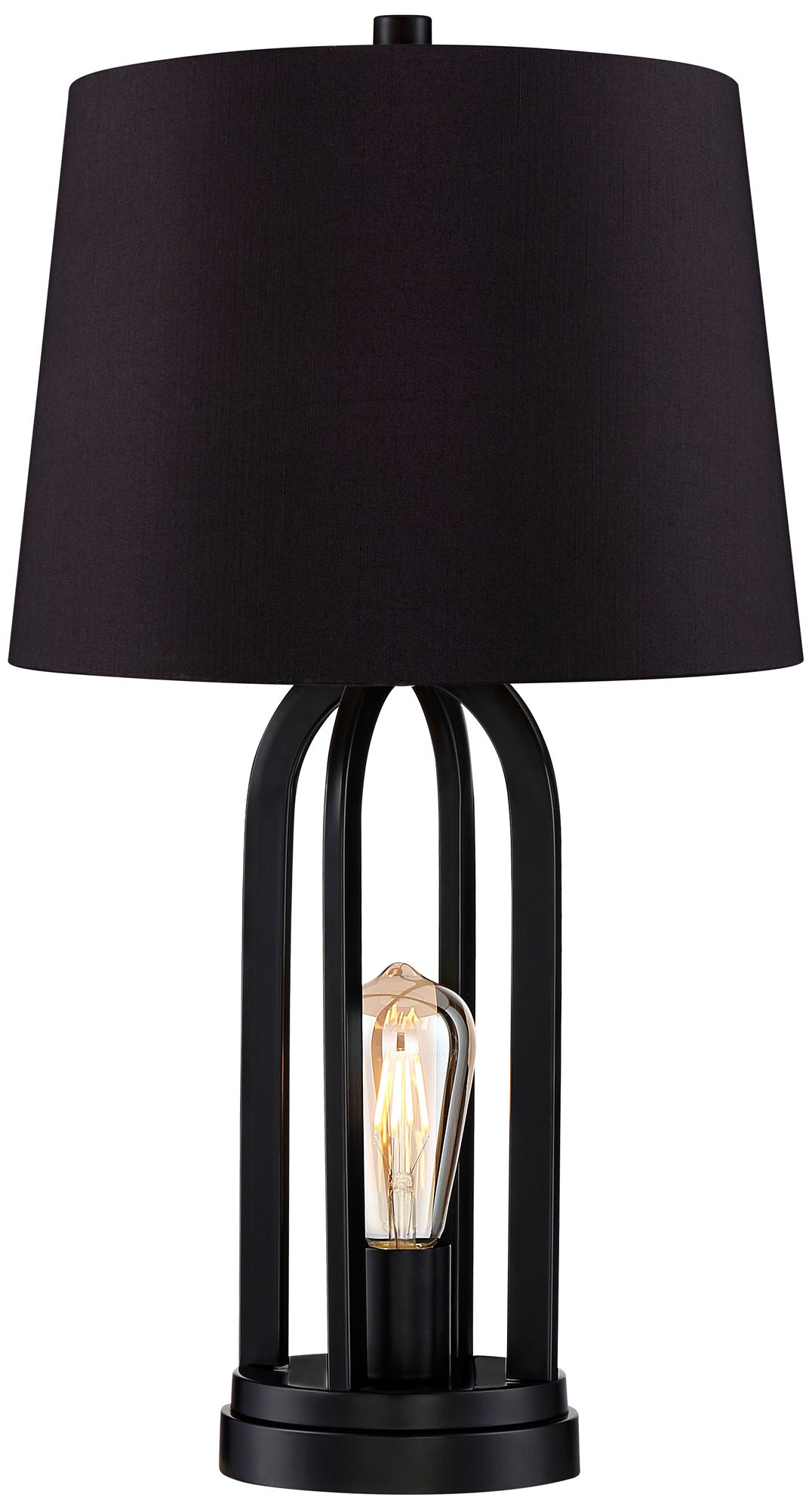 Image 7 Possini Euro Marcel 24 1/4" Black LED USB Night Light Lamps Set of 2 more views
