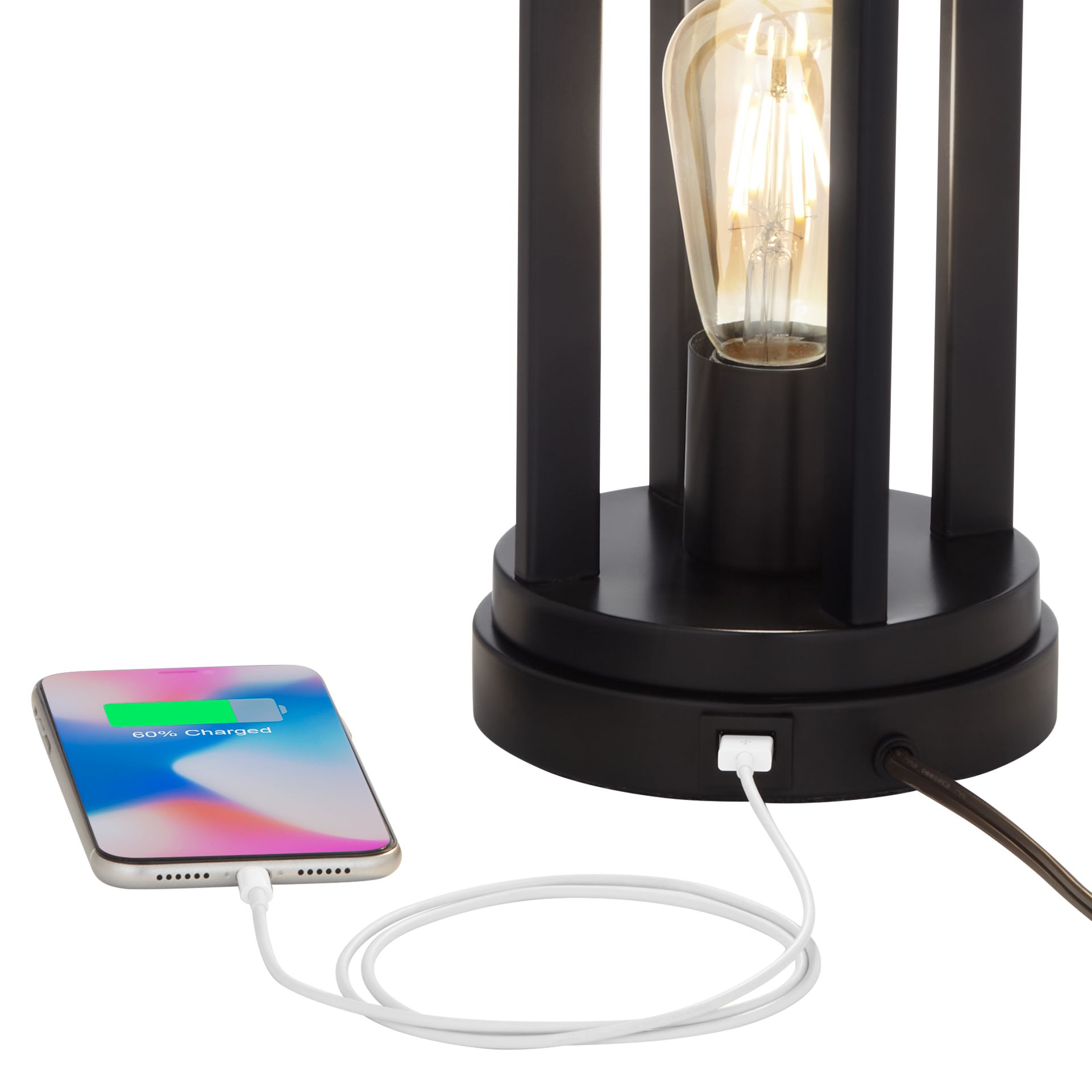 Image 2 Possini Euro Marcel 24 1/4" LED USB Night Light Table Lamps Set of 2 more views