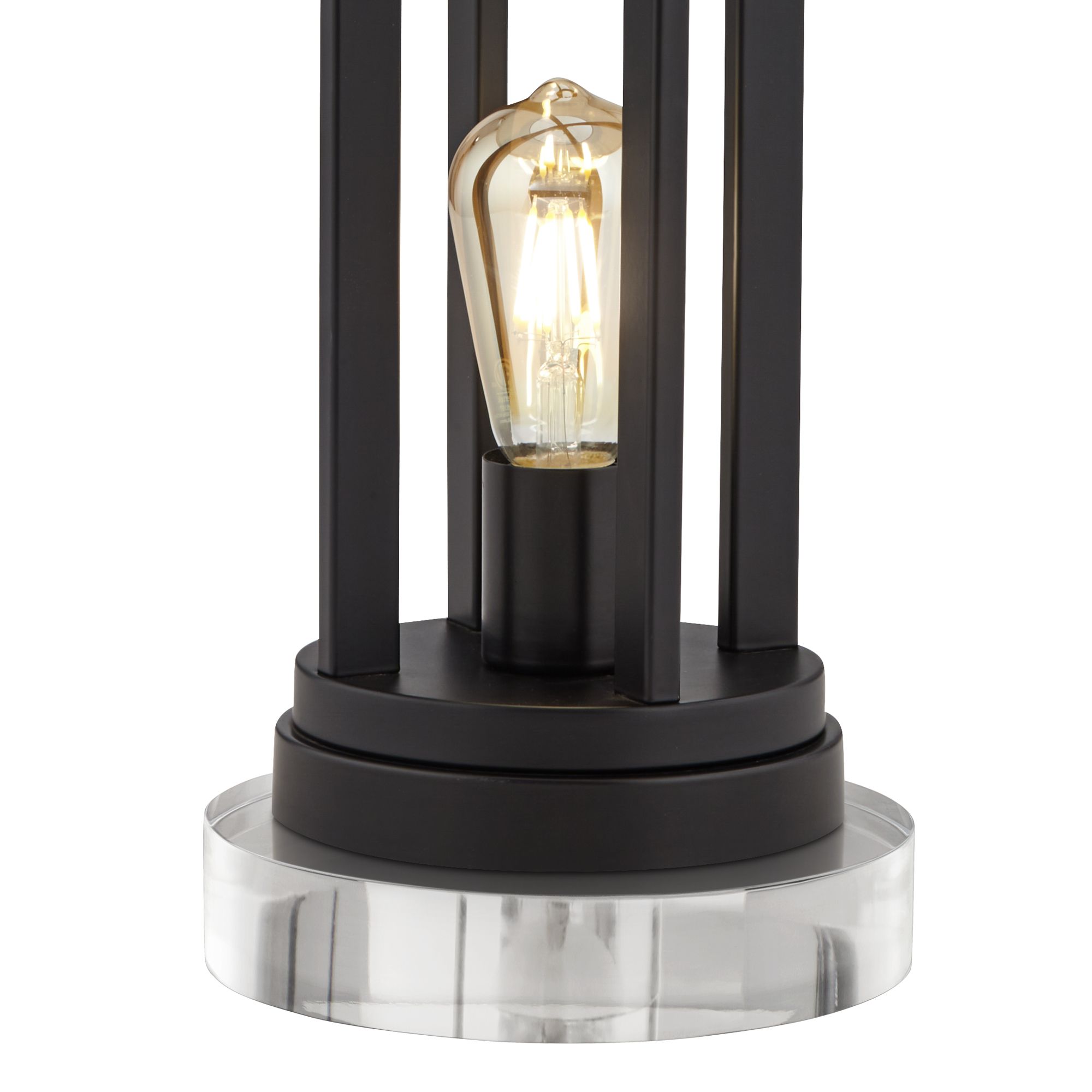 Image 5 Possini Euro Marcel 24 1/4" USB Night Light Lamps with Acrylic Risers more views