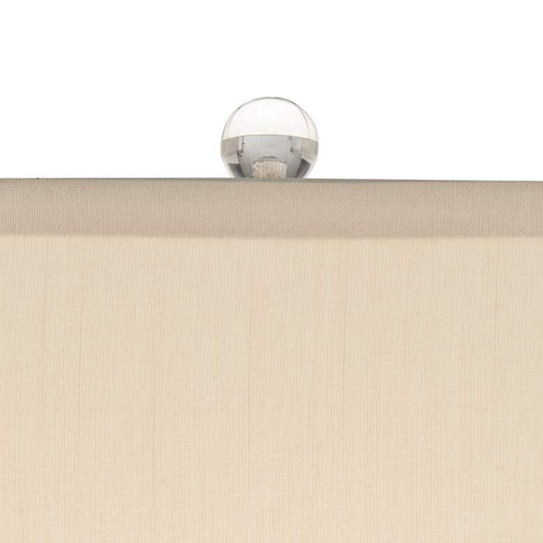 Image 3 Possini Euro Marci 32 inch Ivory Drip Oval Ceramic Table Lamp more views