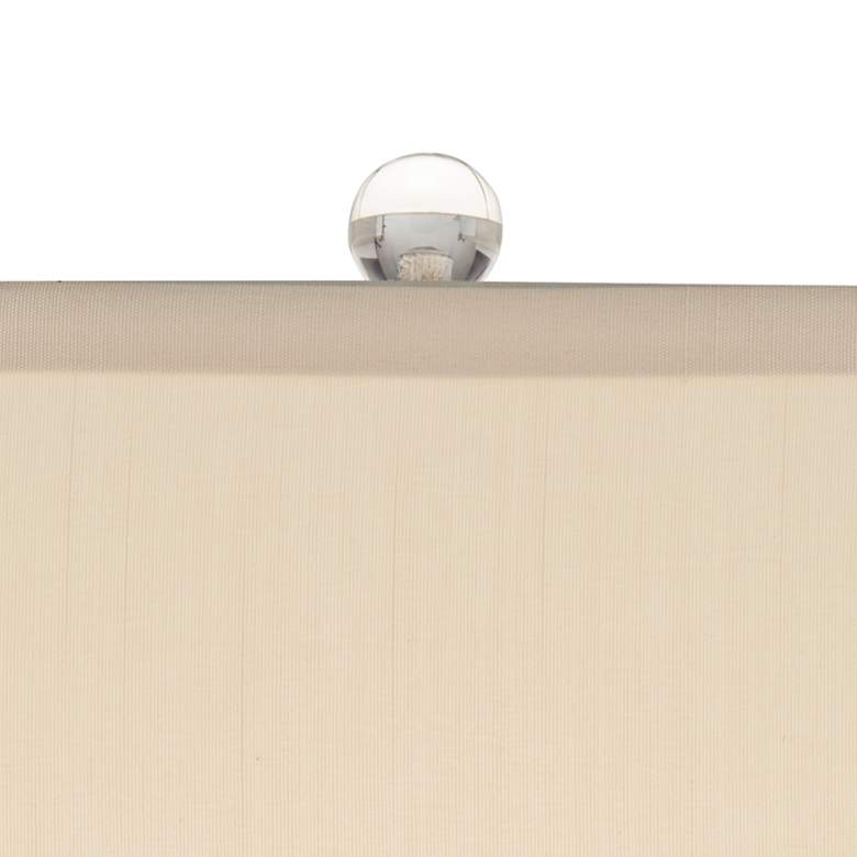 Image 3 Possini Euro Marci 32" Ivory Drip Oval Ceramic Table Lamp more views