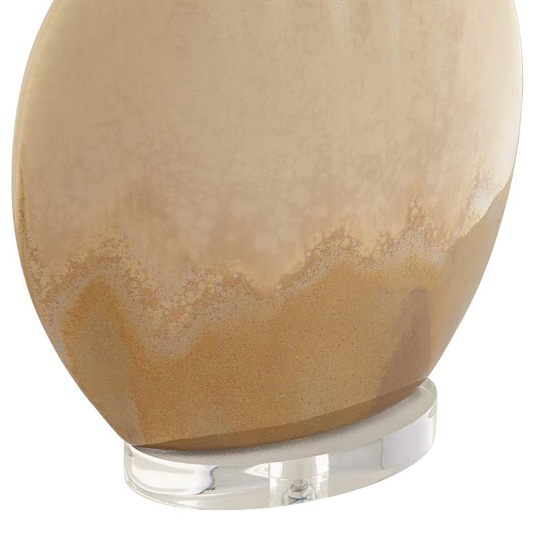 Image 6 Possini Euro Marci 32" Ivory Drip Oval Ceramic Table Lamp more views
