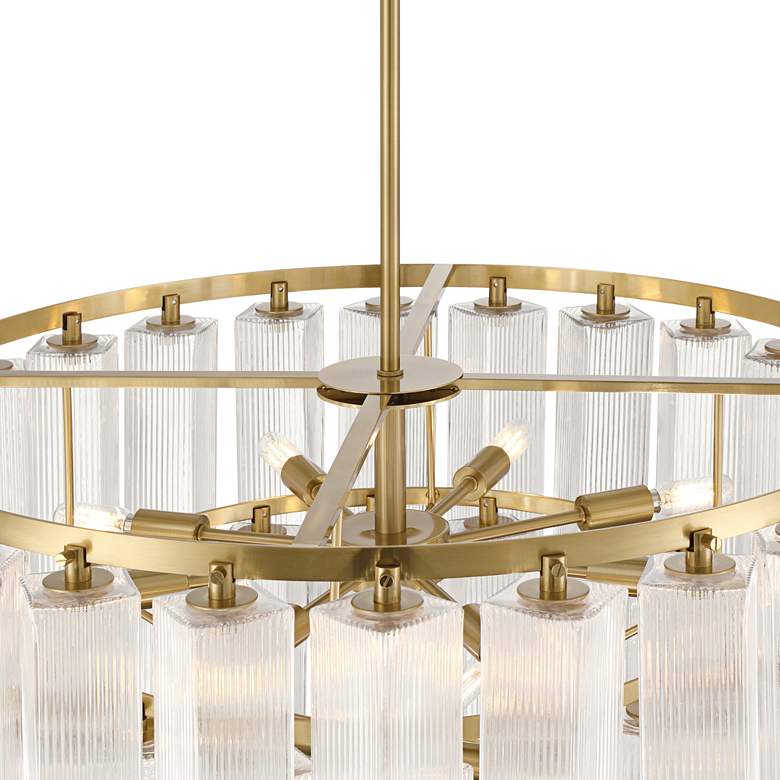 Image 6 Possini Euro Marcie 31" Wide Soft Gold 3-Tier Chandelier more views