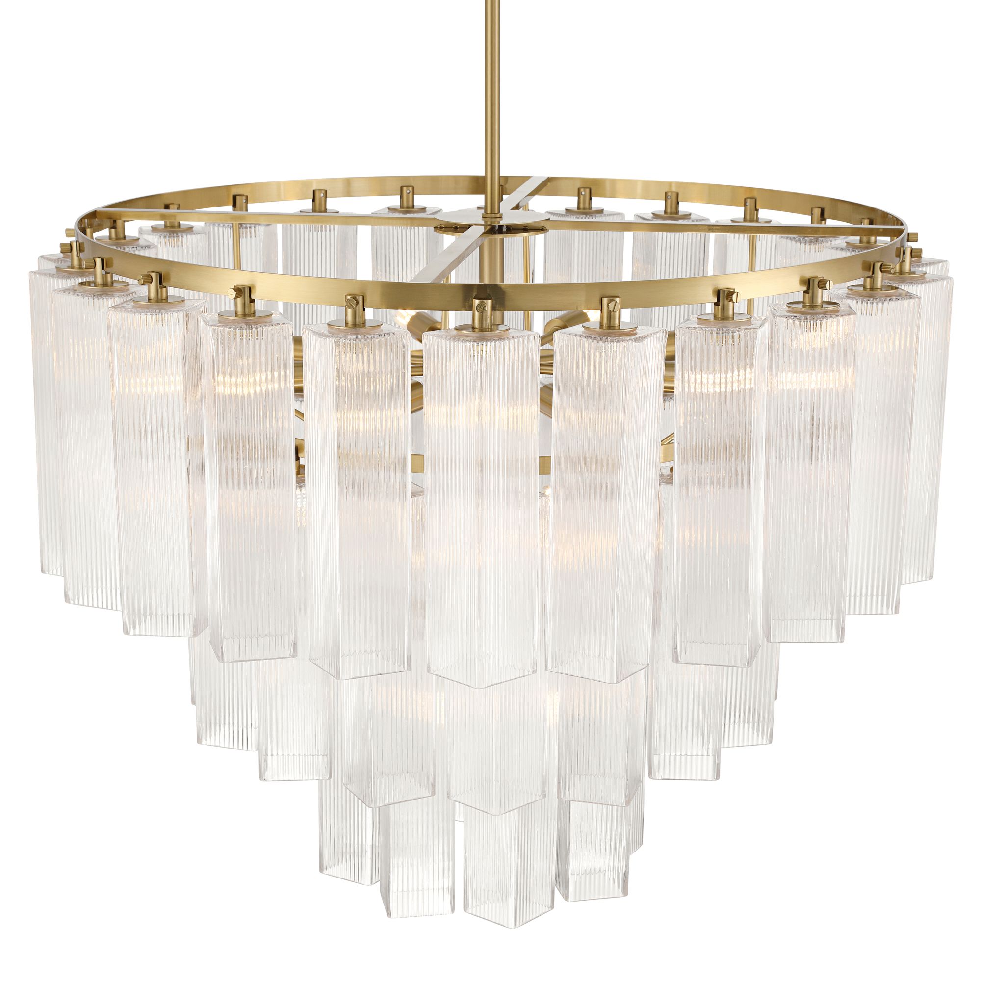 Watch A Video About the Possini Euro Marcie Soft Gold 3 Tier Chandelier