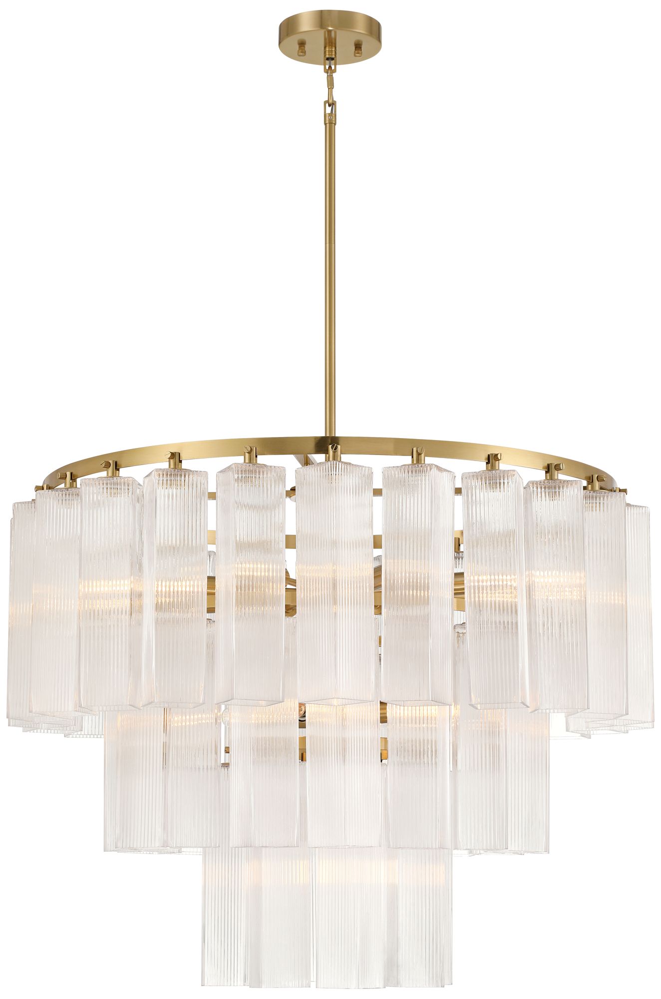Watch A Video About the Possini Euro Marcie Soft Gold 3 Tier Chandelier