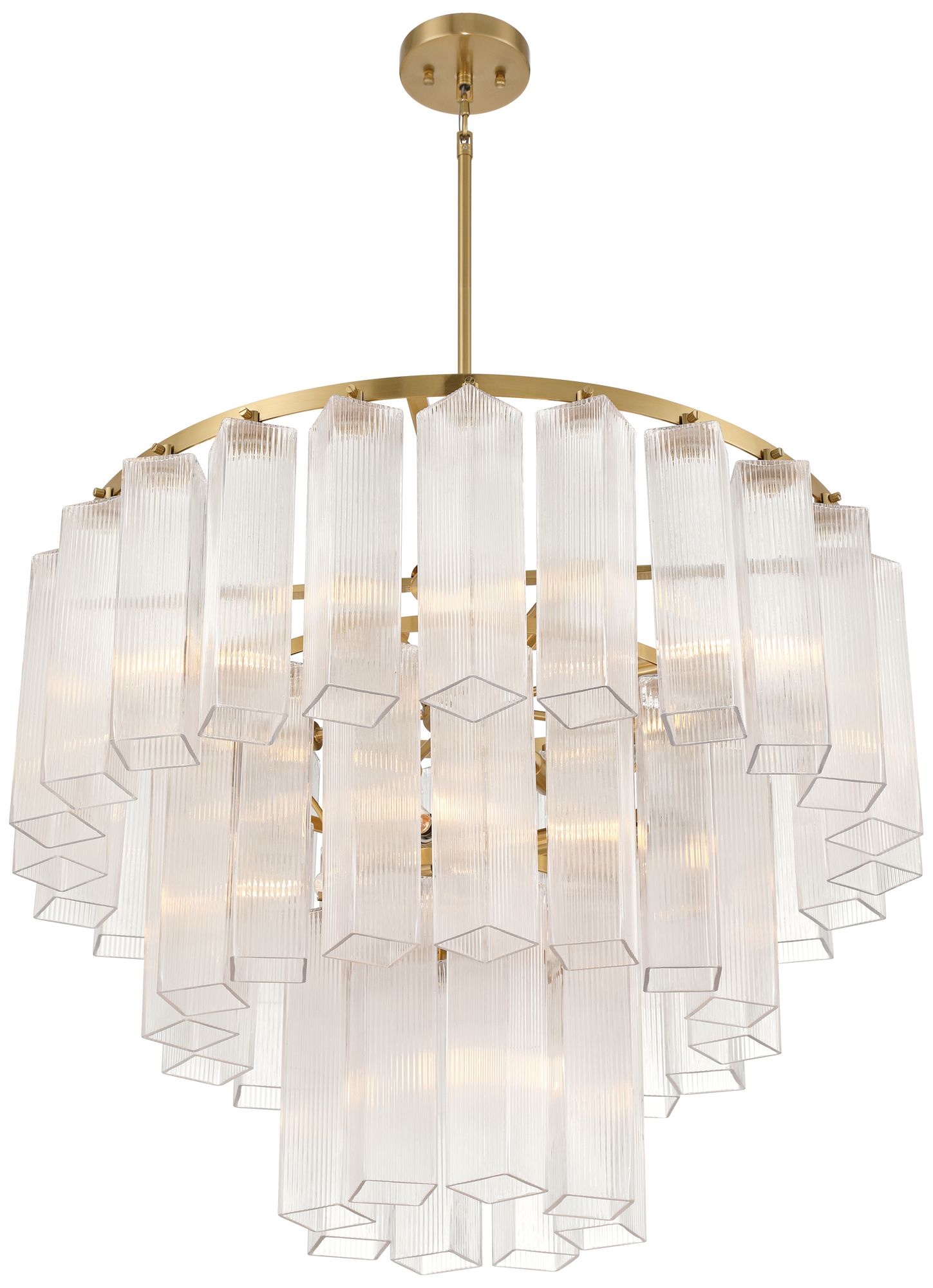 Watch A Video About the Possini Euro Marcie Soft Gold 3 Tier Chandelier