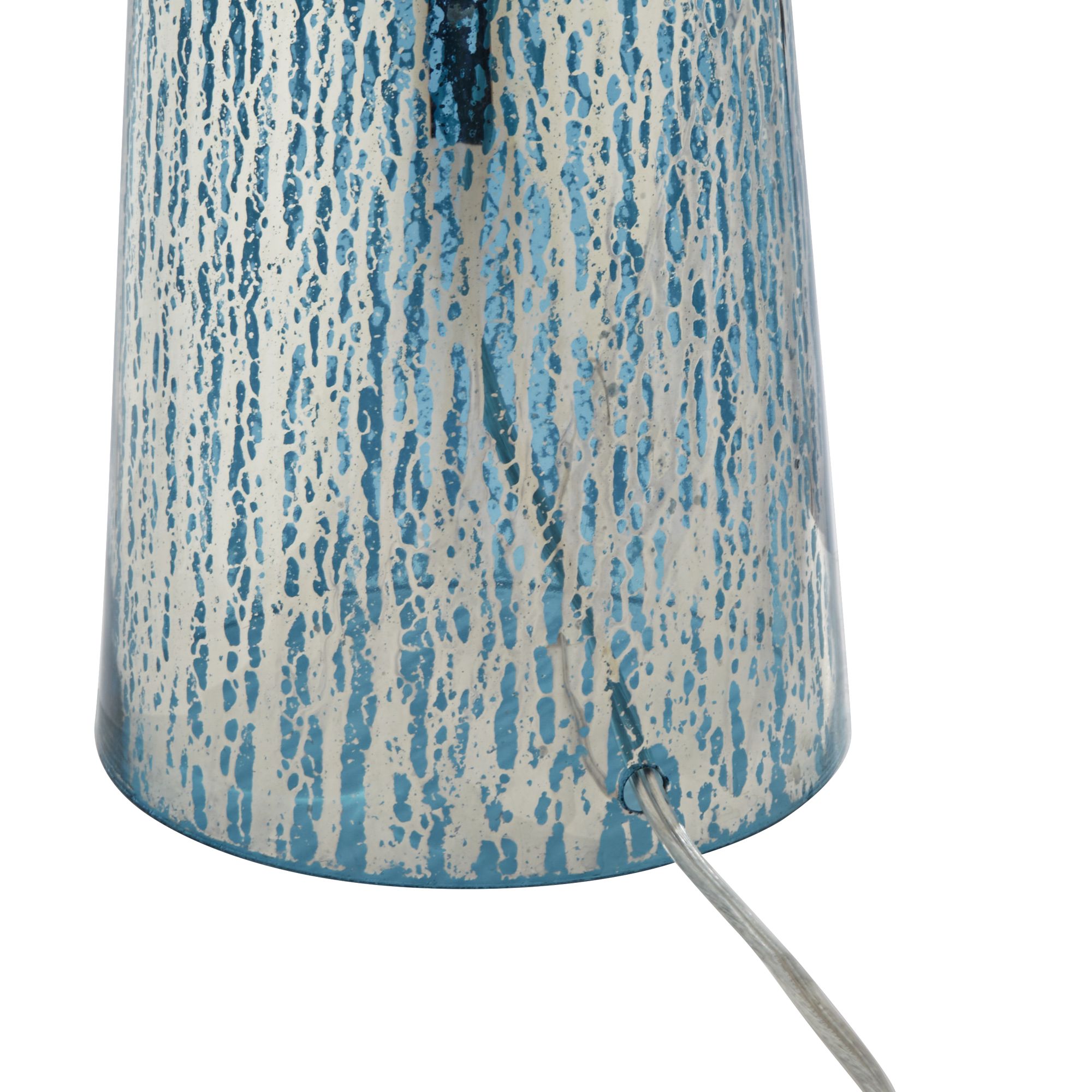 Image 7 Possini Euro Marcus 30" Tapered Column Mercury Glass Lamps Set of 2 more views