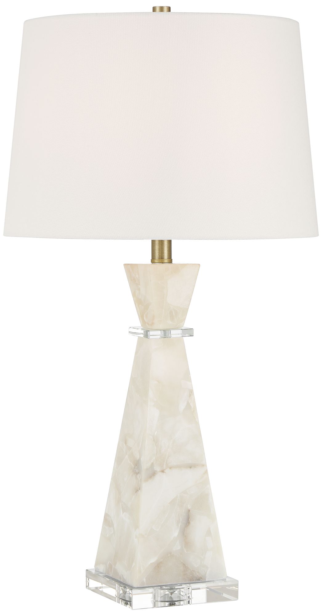 Image 2 Possini Euro Marcy 28" High Alabaster Table Lamp