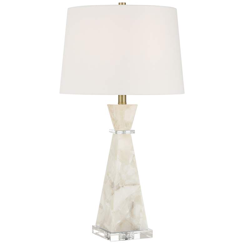 Image 2 Possini Euro Marcy 28" High Alabaster Table Lamp