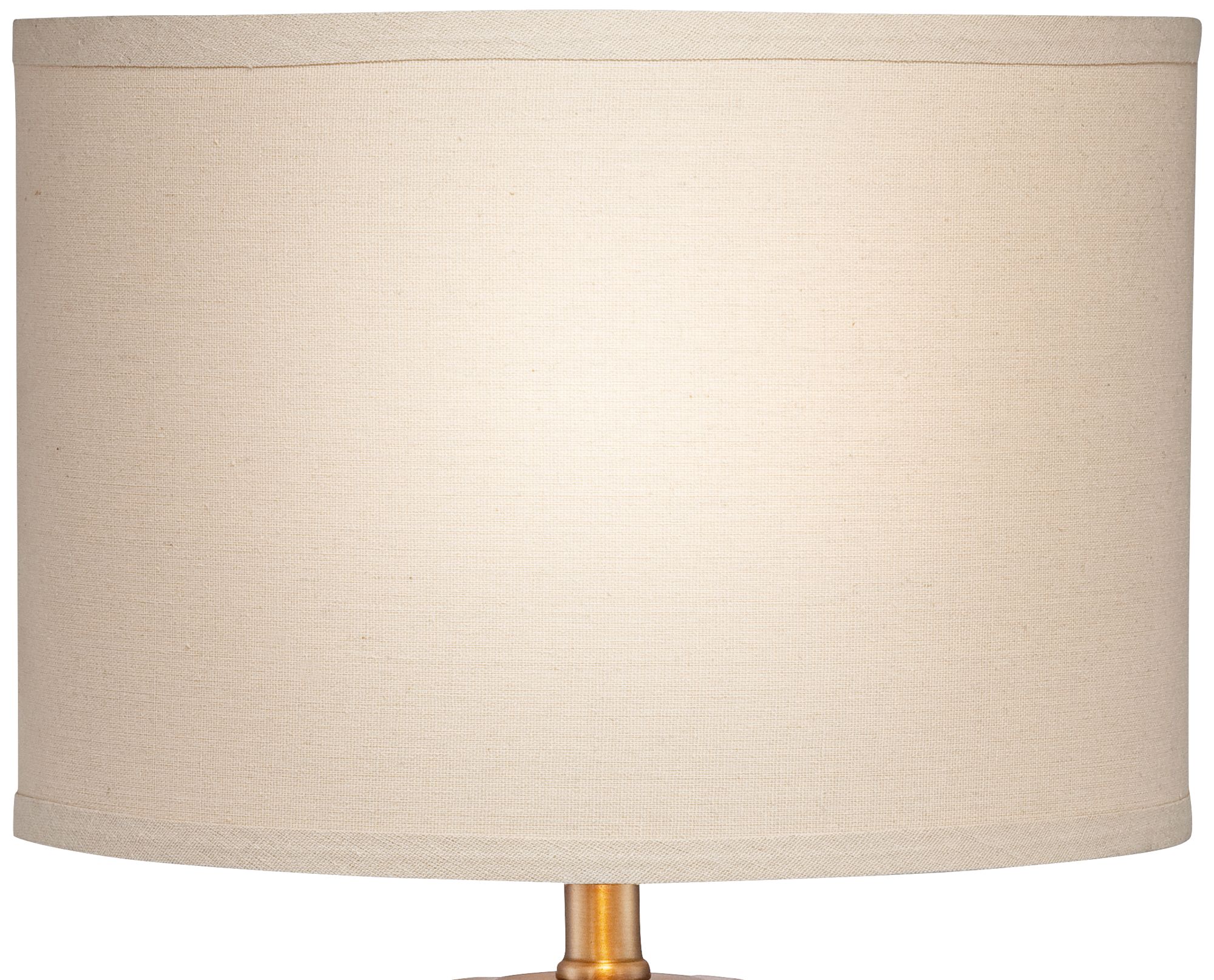 Image 3 Possini Euro Margaret 23" Mother of Pearl Tile Cylinder Table Lamp more views