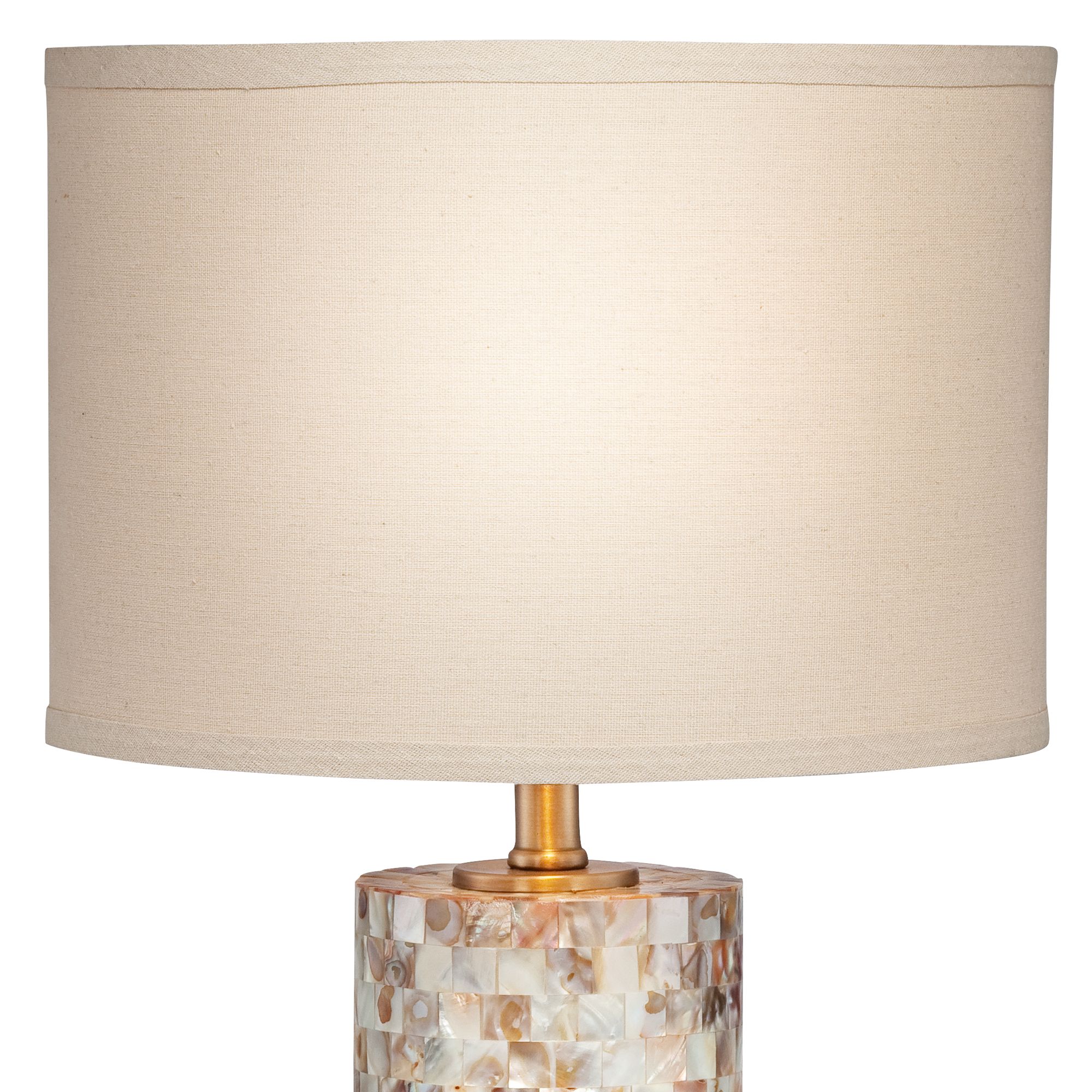 Image 3 Possini Euro Margaret 23" Mother of Pearl Tile Table Lamps Set of 2 more views